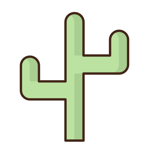 kaktus Flaticons Lineal Color ikona