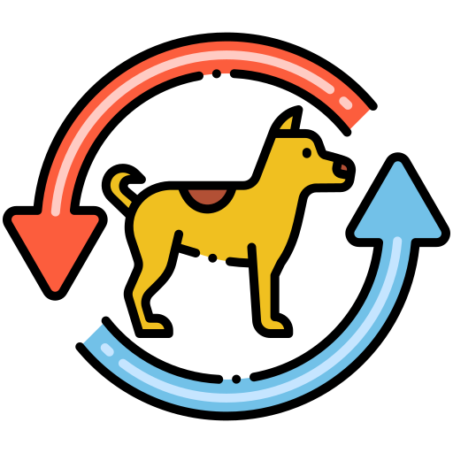 hund Flaticons Lineal Color icon