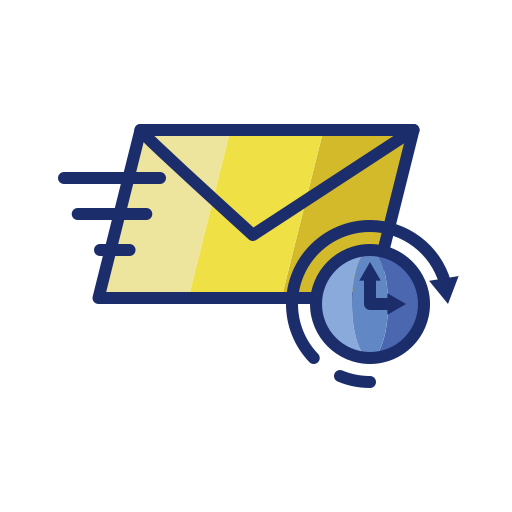 Express mail Flaticons Lineal Color icon