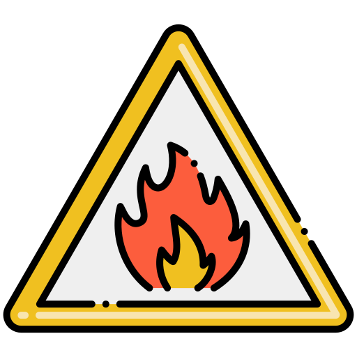 inflammable Flaticons Lineal Color Icône