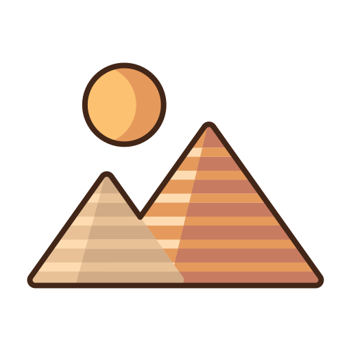 pirámide Flaticons Lineal Color icono