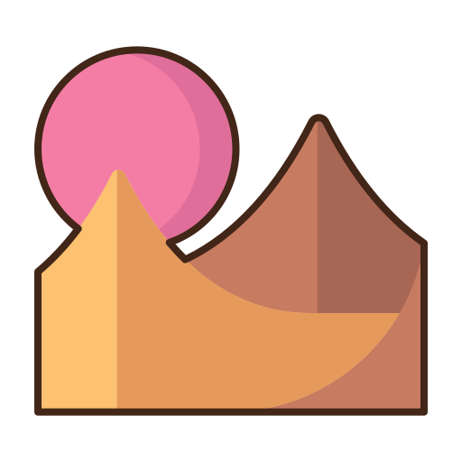 Desert Flaticons Lineal Color icon