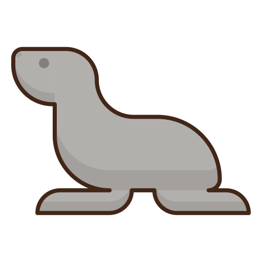 foca Flaticons Lineal Color icona