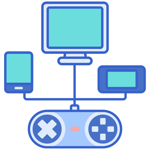 console da gioco Flaticons Lineal Color icona