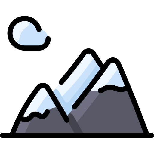 Mountains Vitaliy Gorbachev Lineal Color icon