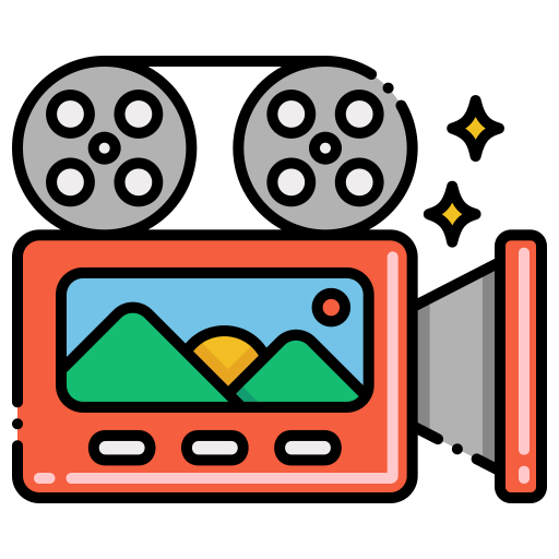 Video camera Flaticons Lineal Color icon