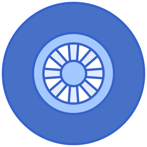車輪 Flaticons Lineal Color icon