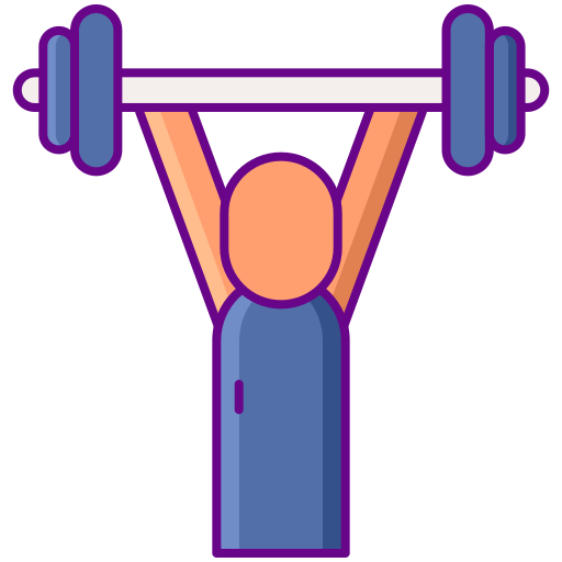 Weight lifting Flaticons Lineal Color icon
