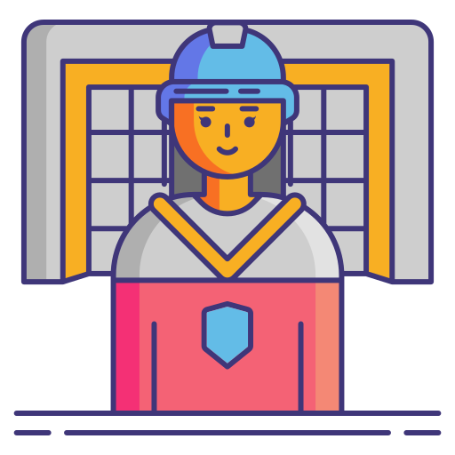Goalie Flaticons Lineal Color icon