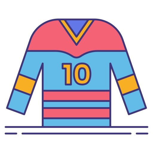 koszulka hokejowa Flaticons Lineal Color ikona