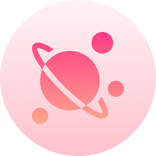 planeta Basic Gradient Circular ikona