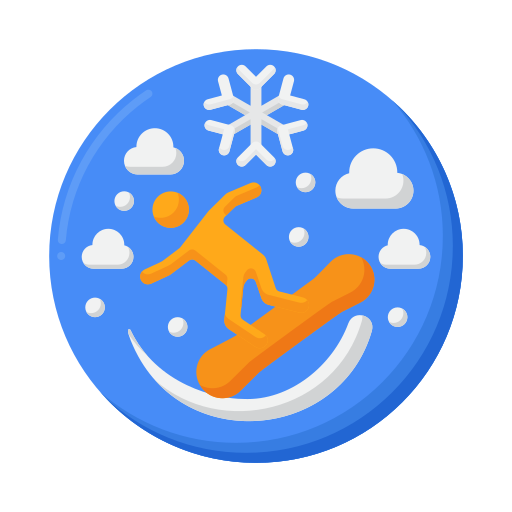 snowboarden Flaticons Flat icoon