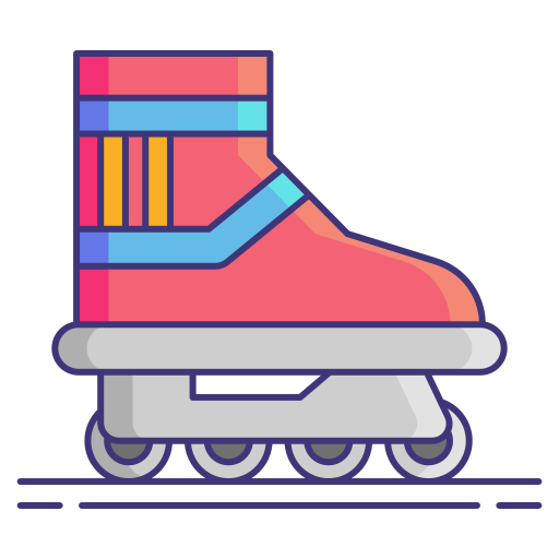Rollerblade Flaticons Lineal Color icon