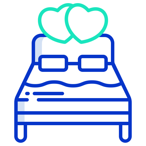 Bed Icongeek26 Outline Colour icon