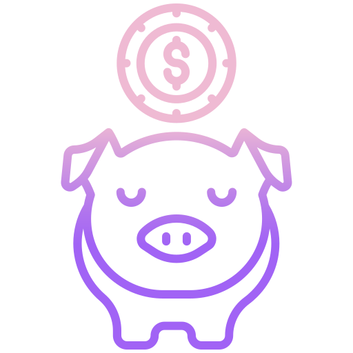 cerdito Icongeek26 Outline Gradient icono