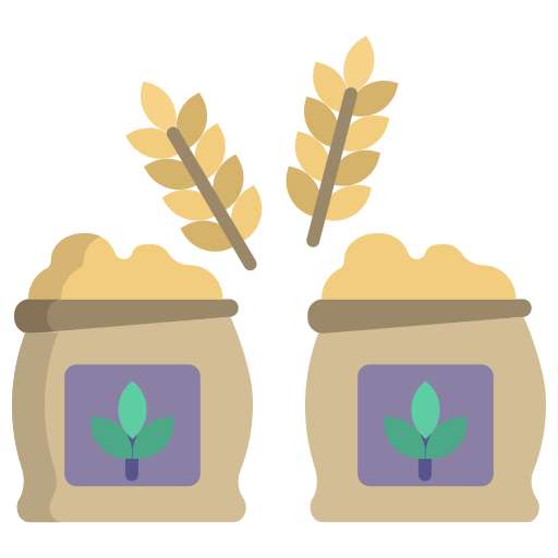 Мешок пшеницы Icongeek26 Flat иконка