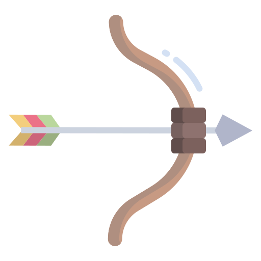Bow and arrow Icongeek26 Flat icon