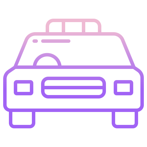 Police car Icongeek26 Outline Gradient icon