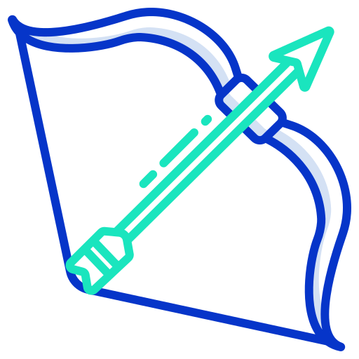 Bow and arrow Icongeek26 Outline Colour icon