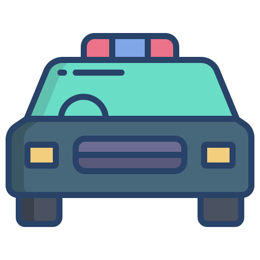 polizeiauto Icongeek26 Linear Colour icon