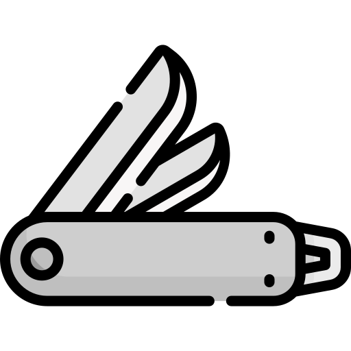 cuchillo del ejército suizo Special Lineal color icono