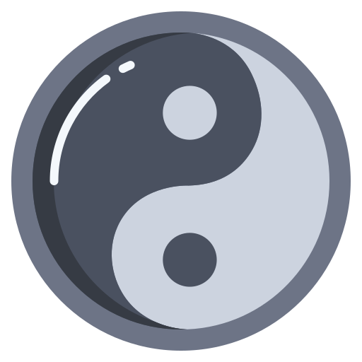 ying yang Icongeek26 Flat icono