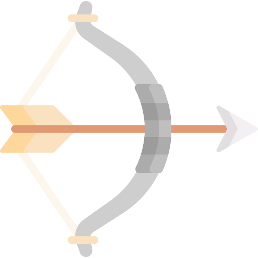 arco y flecha Special Flat icono