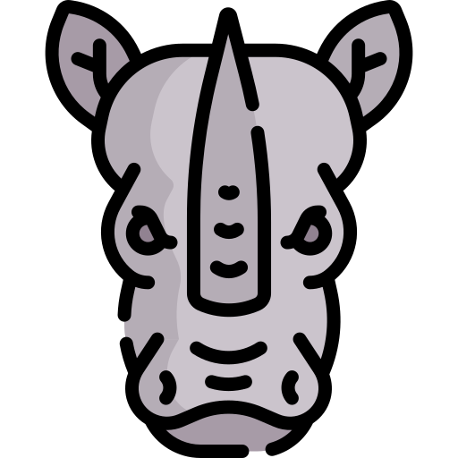 rinoceronte Special Lineal color icono