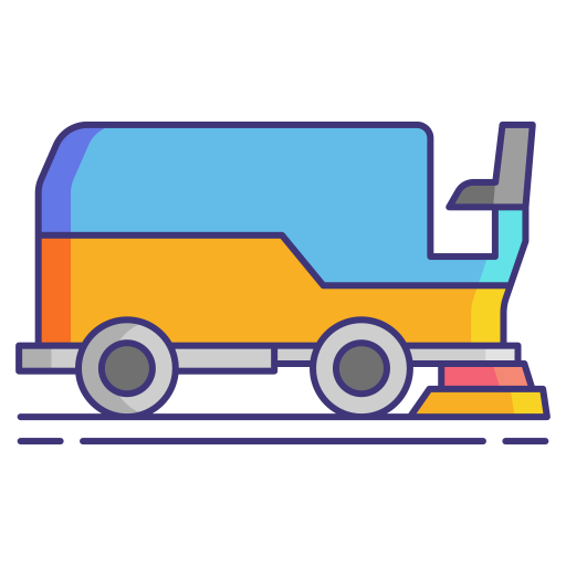 Ice resurfacer Flaticons Lineal Color icon