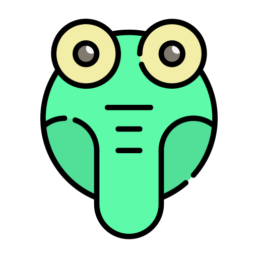 alligator Generic Outline Color icon