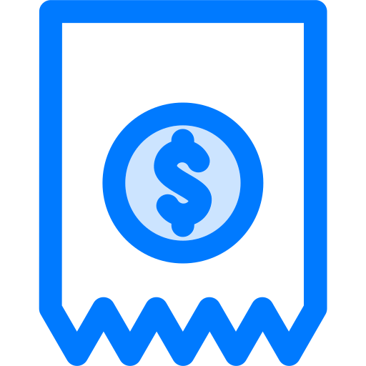 계산서 Generic Blue icon