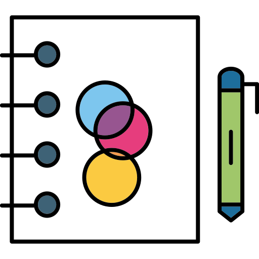 bloc de dibujo Generic Outline Color icono