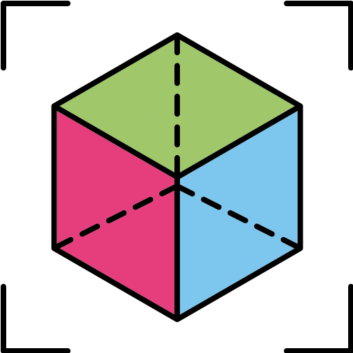 Cube Generic Outline Color icon