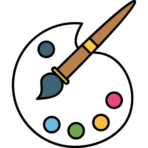 pintura Generic Outline Color icono