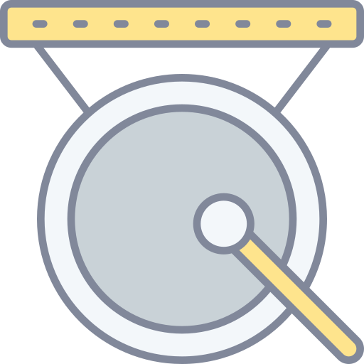 Gong Generic Outline Color icon