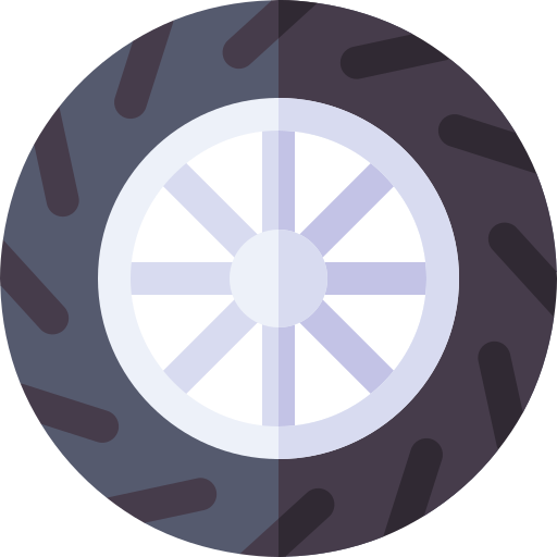 roue Basic Rounded Flat Icône