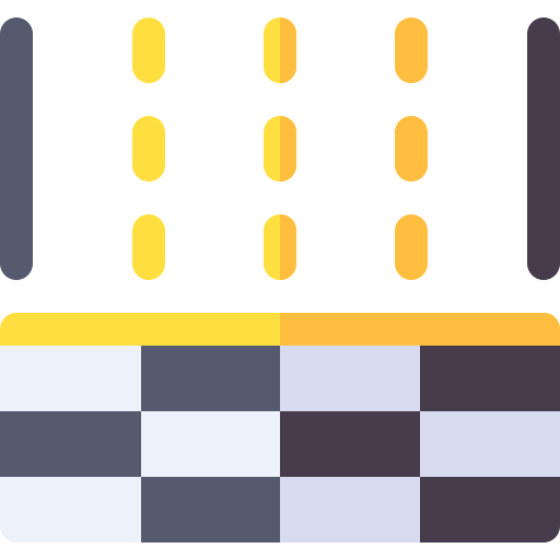 linia startowa Basic Rounded Flat ikona