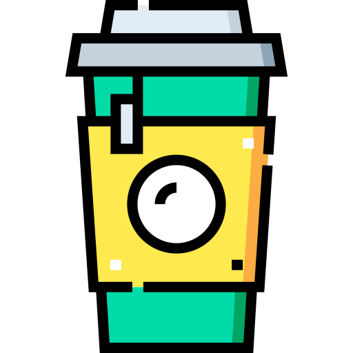 tasse à café Detailed Straight Lineal color Icône
