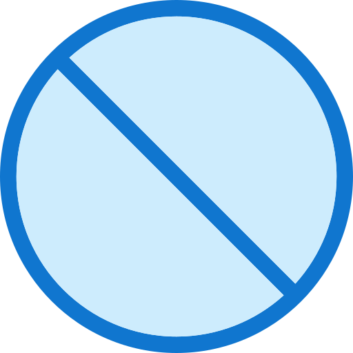 Do not disturb Generic Blue icon