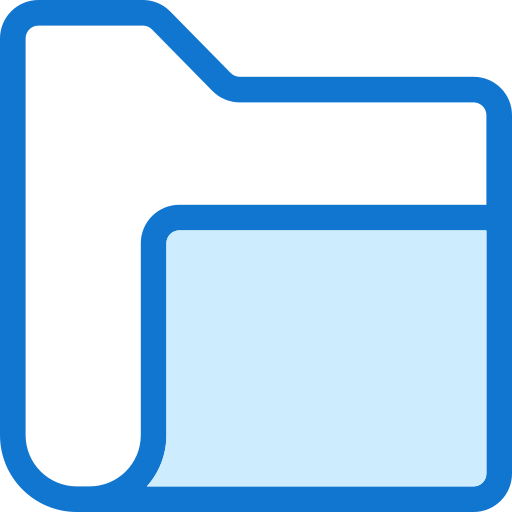 File Generic Blue icon