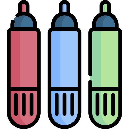 filzstifte Special Lineal color icon