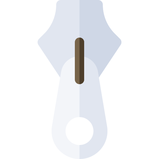 Zipper Basic Rounded Flat icon