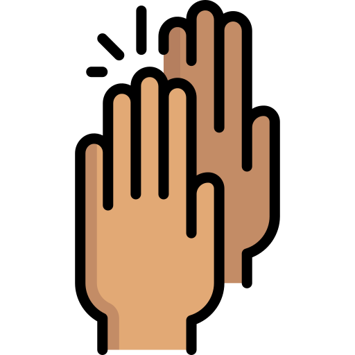 Clapping Special Lineal color icon