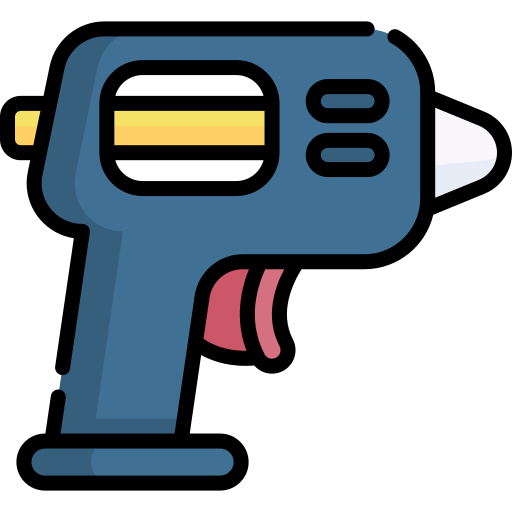 pistola de pegamento Special Lineal color icono