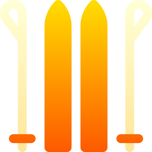 スキー Basic Gradient Gradient icon