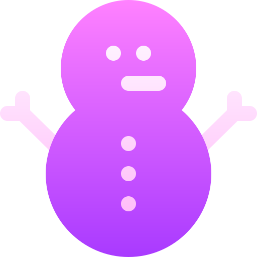 雪だるま Basic Gradient Gradient icon