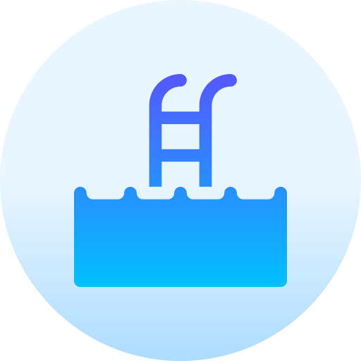 zwembad Basic Gradient Circular icoon