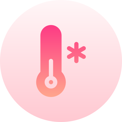 온도계 Basic Gradient Circular icon