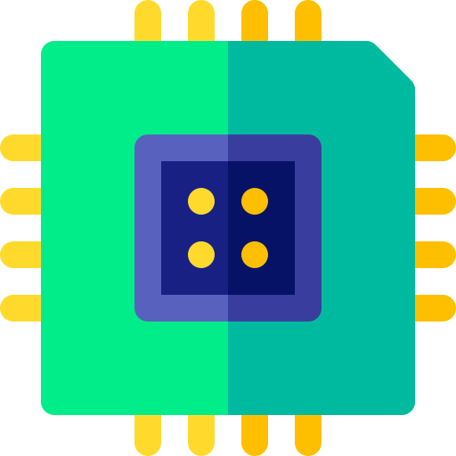zentralprozessor Basic Rounded Flat icon