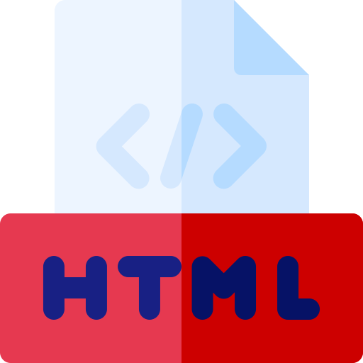 format pliku html Basic Rounded Flat ikona